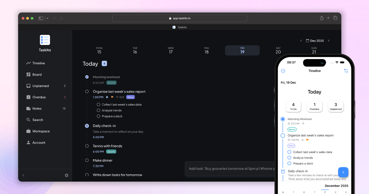 Logo Taskito Taskito | Visual Day Planner & Task Manager